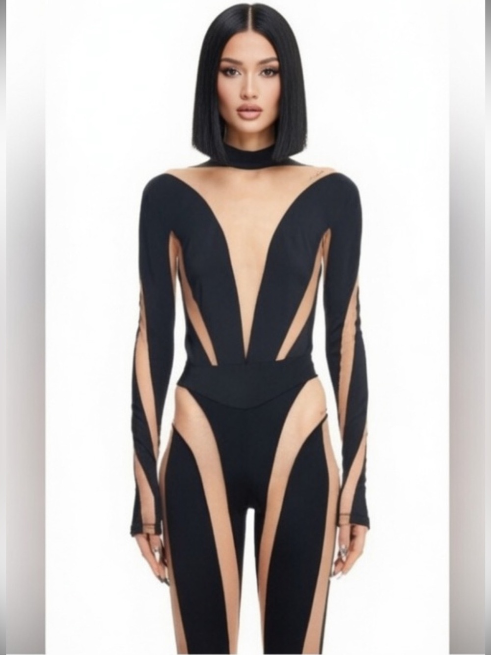 Mugler H&M Bodysuit Top M Medium New